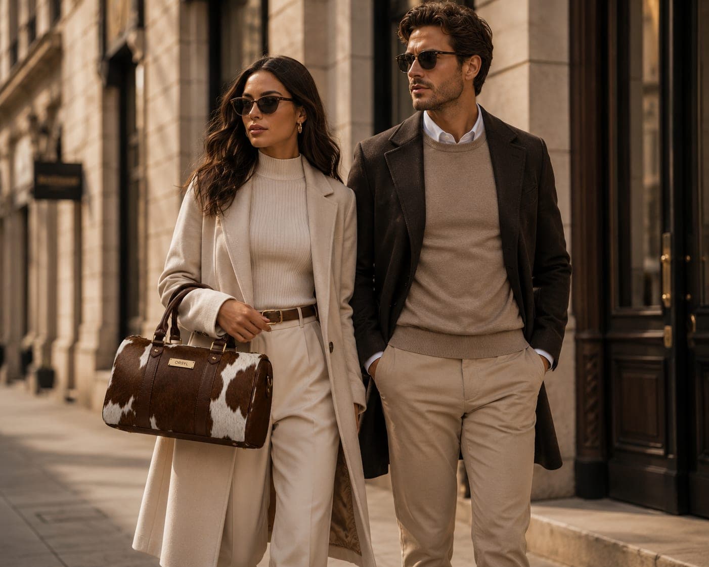 ORSYL Signature Cowhide Duffel – Brown Heritage Edition