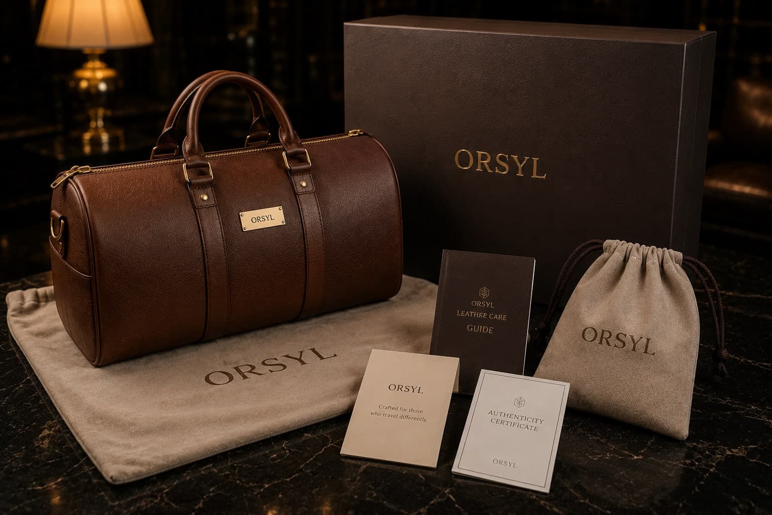 ORSYL Voyager Duffel Men– Heritage Brown Edition