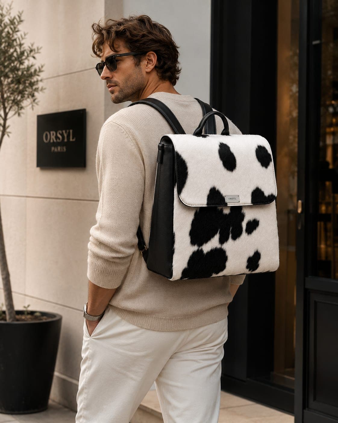 ORSYL Heritage Backpack – Noir & Ivoire Edition